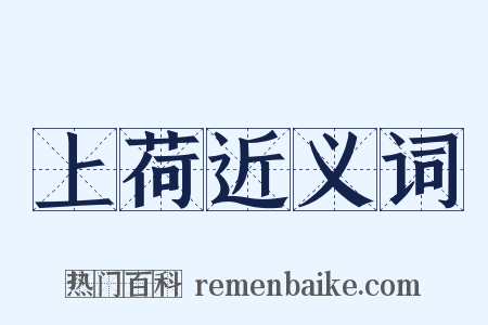 上荷近义词是什么意思的图片